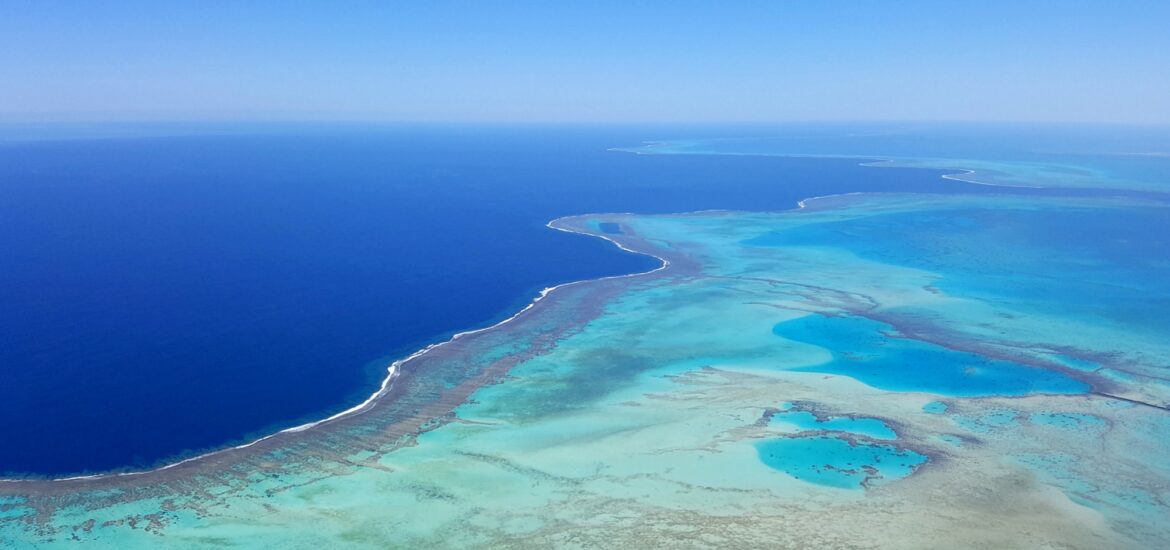 Nouvelle Calédonie - le lagon vu du ciel