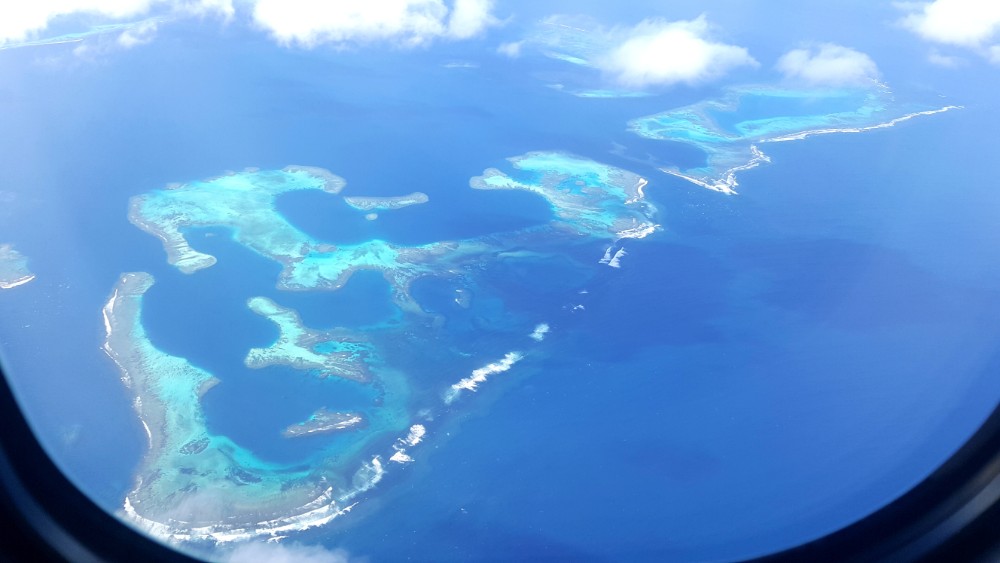 La Marinière en Voyage - lagon de Calédonie vu du ciel