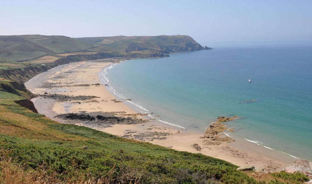 Baie d'Ecalgrain sur la Route des Caps