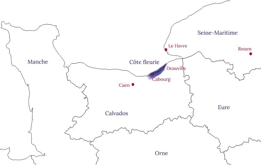 Côte fleurie en Normandie