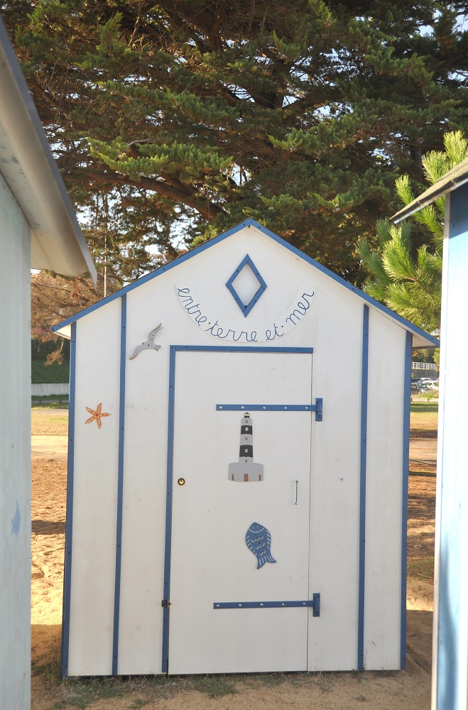 Île d'Oléron : les cabines de plage à la Boirie